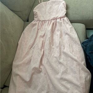 SHEIN Pink Sleeveless Spaghetti Strap Sundress